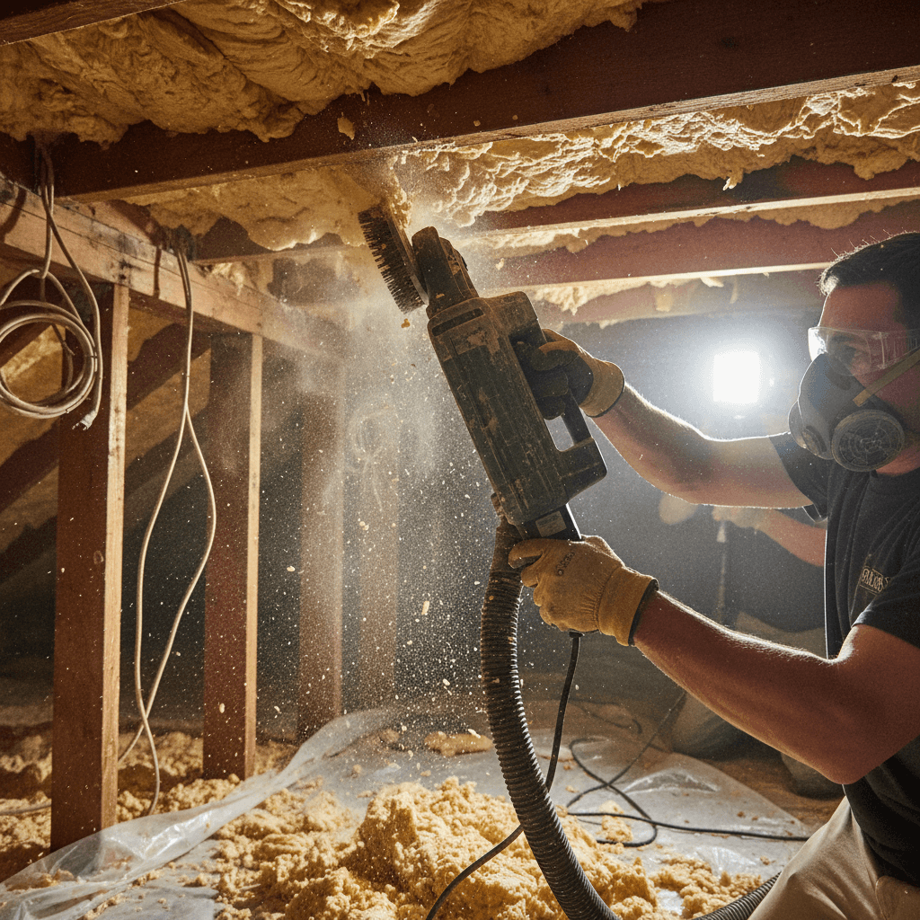 Spray Foam Insulation Removal Tool: Real Job Demo